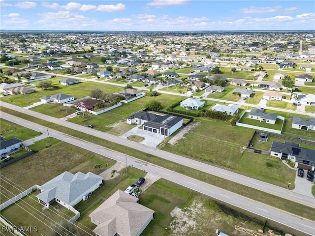 drone / aerial view with a residential view