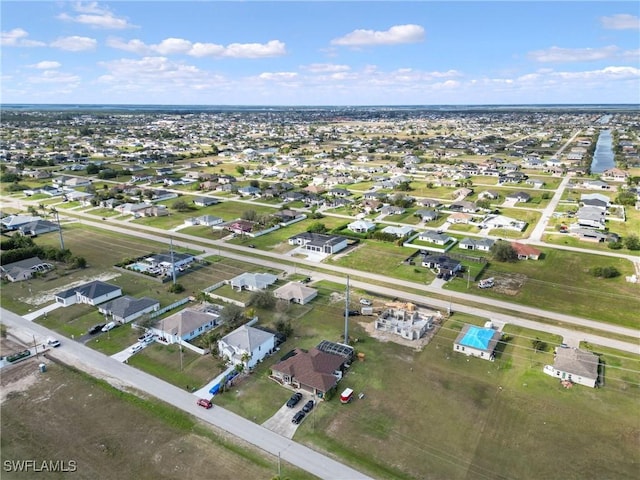 bird's eye view with a residential view