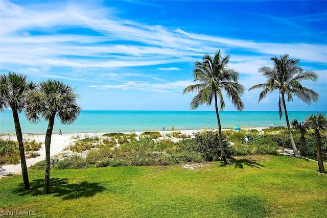 water view with a beach view