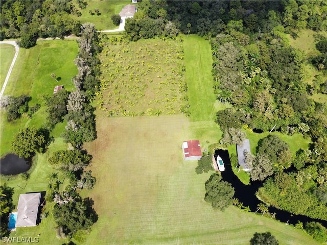 bird's eye view featuring a rural view