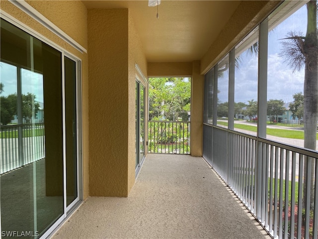 view of balcony