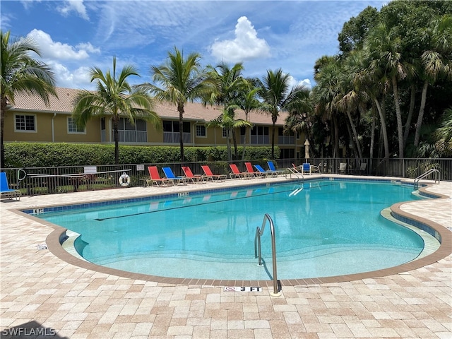 view of pool