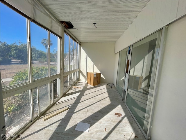 view of sunroom