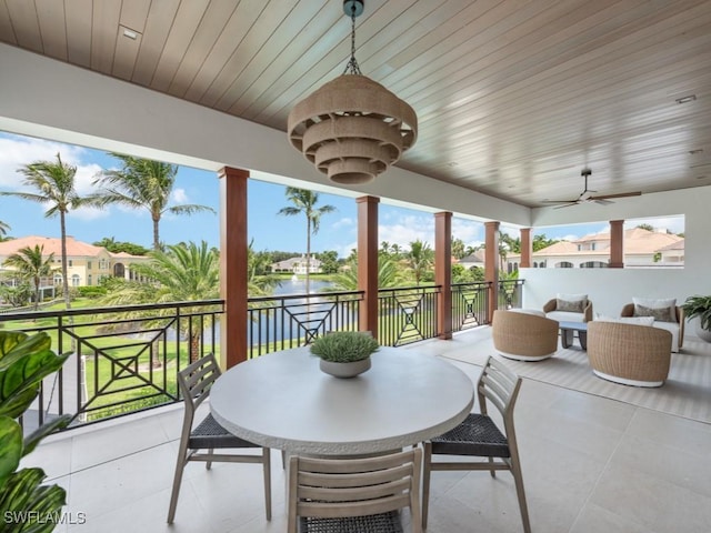 exterior space featuring a balcony