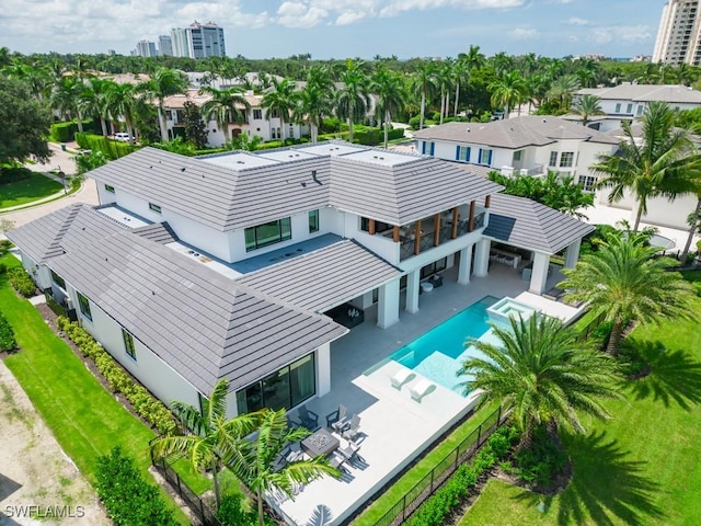 drone / aerial view