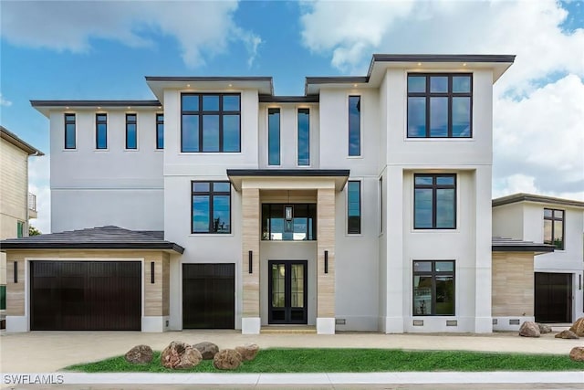 view of front of property featuring french doors