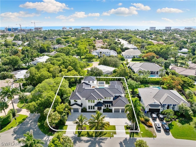 birds eye view of property