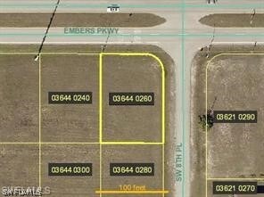 814 Embers Pkwy W, Cape Coral FL, 33993 land for sale