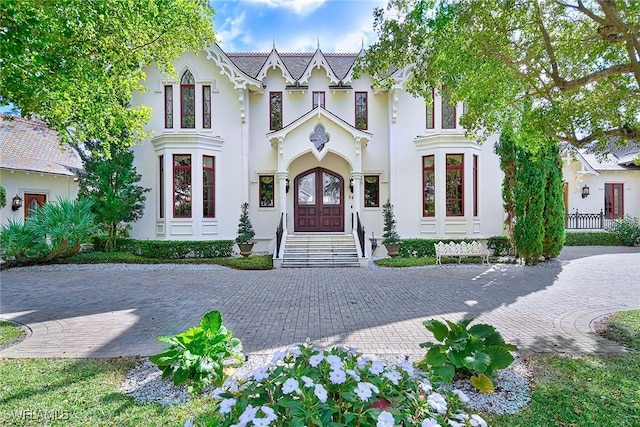 view of front of home with french doors