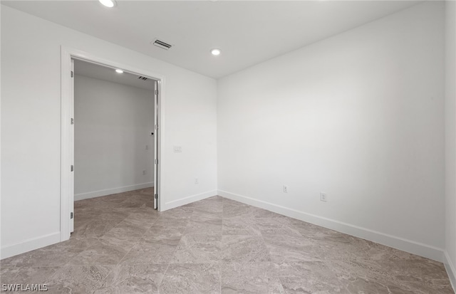 view of tiled spare room