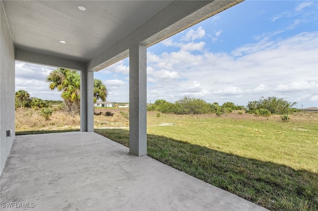 exterior space with a patio