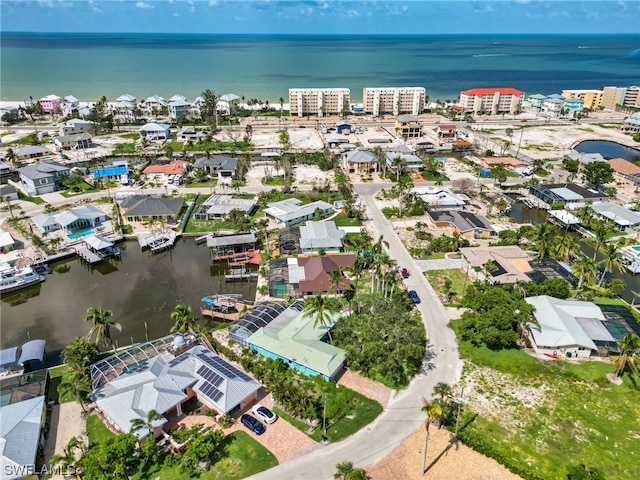 230 Randy Ln, Fort Myers Beach, FL 33931 - birds eye view of property featuring a water view