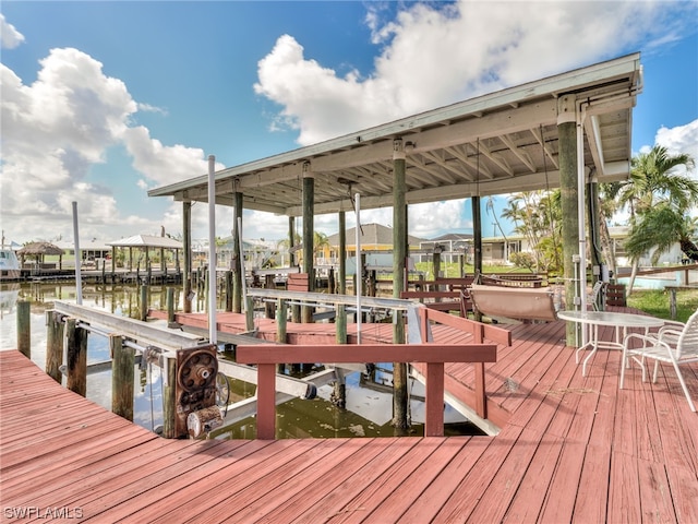 230 Randy Ln, Fort Myers Beach, FL 33931 - dock area with a water view