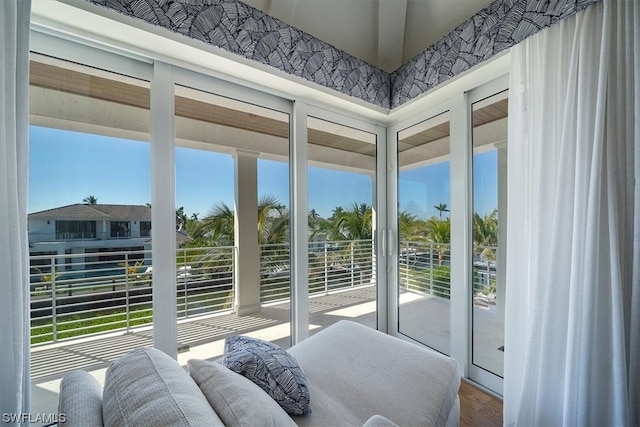 sunroom / solarium with a wealth of natural light