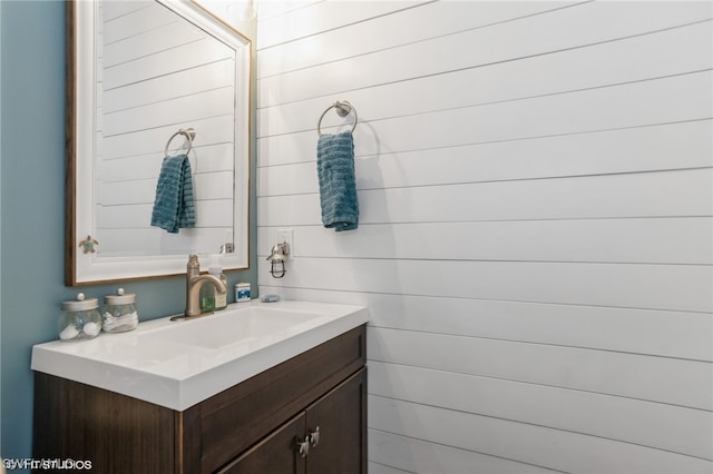 bathroom featuring vanity