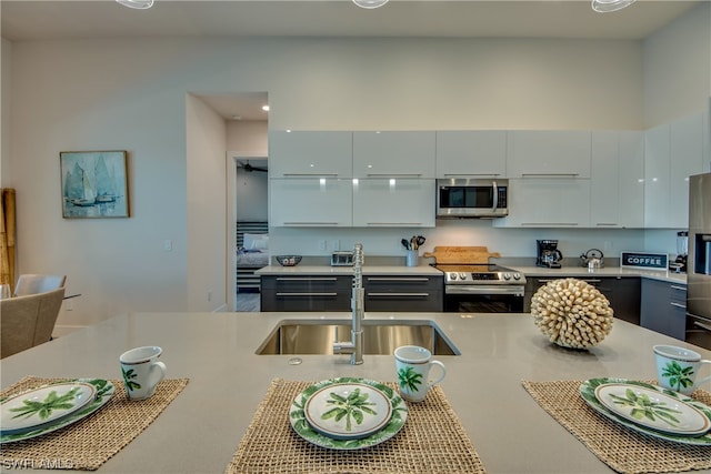 kitchen featuring appliances with stainless steel finishes and sink