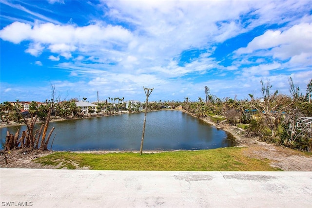 view of water view