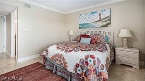 6672 Estero Blvd Unit A907, Fort Myers Beach, FL 33931 - bedroom with crown molding