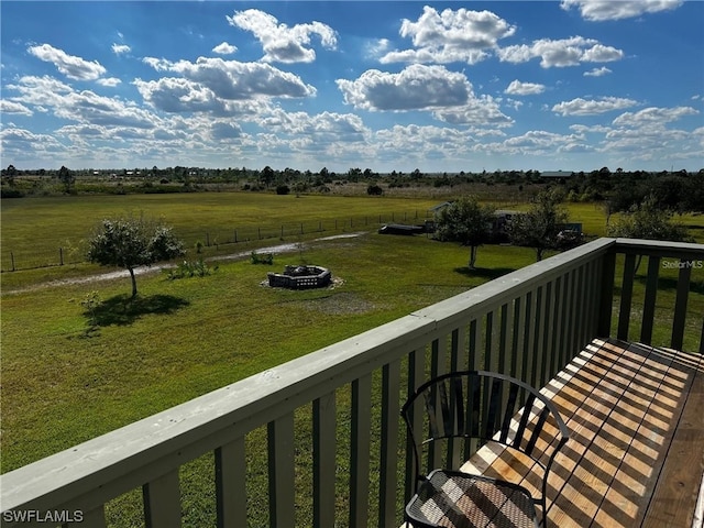 exterior space featuring a rural view