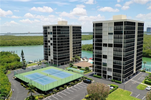 view of property featuring a water view