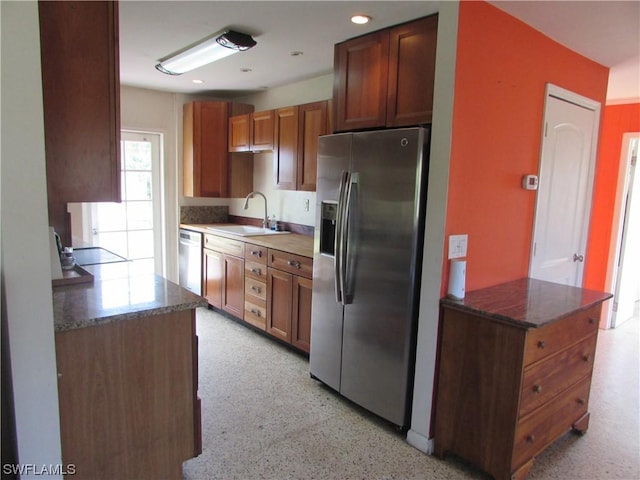 kitchen featuring sink and appliances with stainless steel finishes