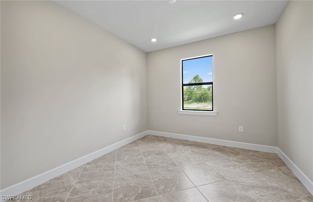 view of tiled empty room