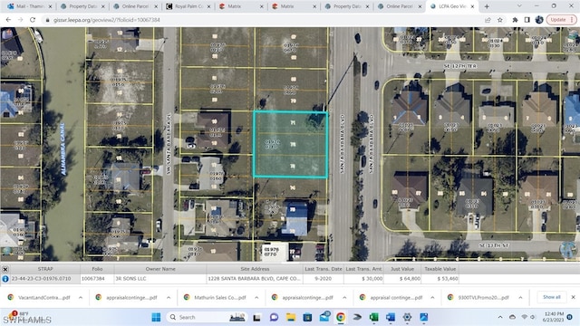 1228 Santa Barbara Blvd, Cape Coral FL, 33991 land for sale