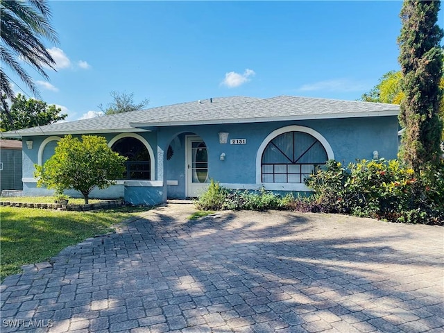 view of ranch-style home