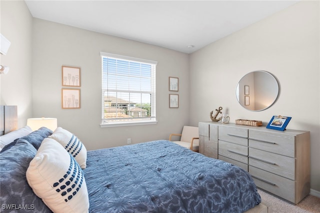 bedroom with carpet flooring