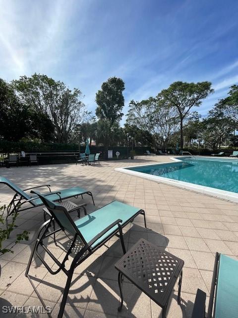 view of pool with a patio