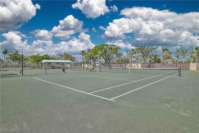 view of tennis court