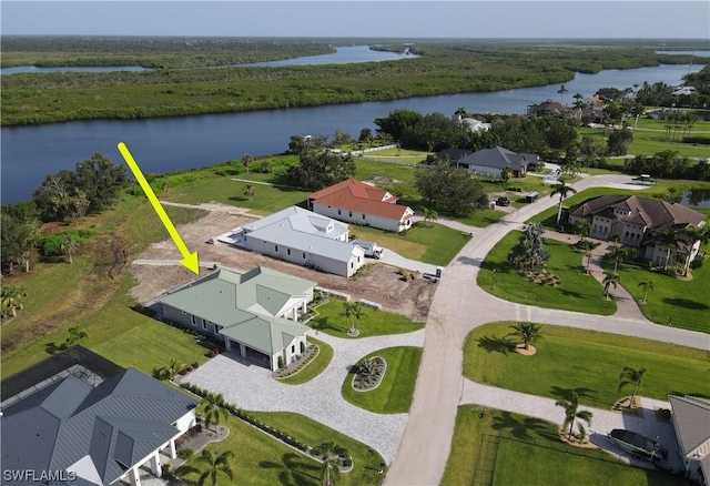 2033 Treasure Ln, Punta Gorda, FL 33982 - aerial perspective of suburban area featuring a nearby body of water