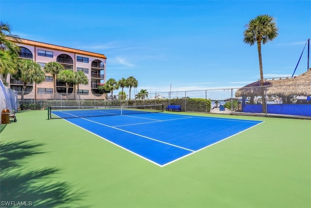 view of tennis court