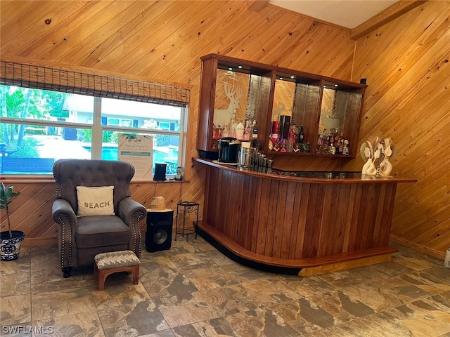 reception area featuring bar