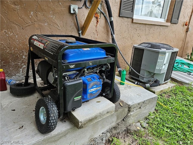 exterior details featuring cooling unit