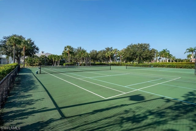 view of tennis court