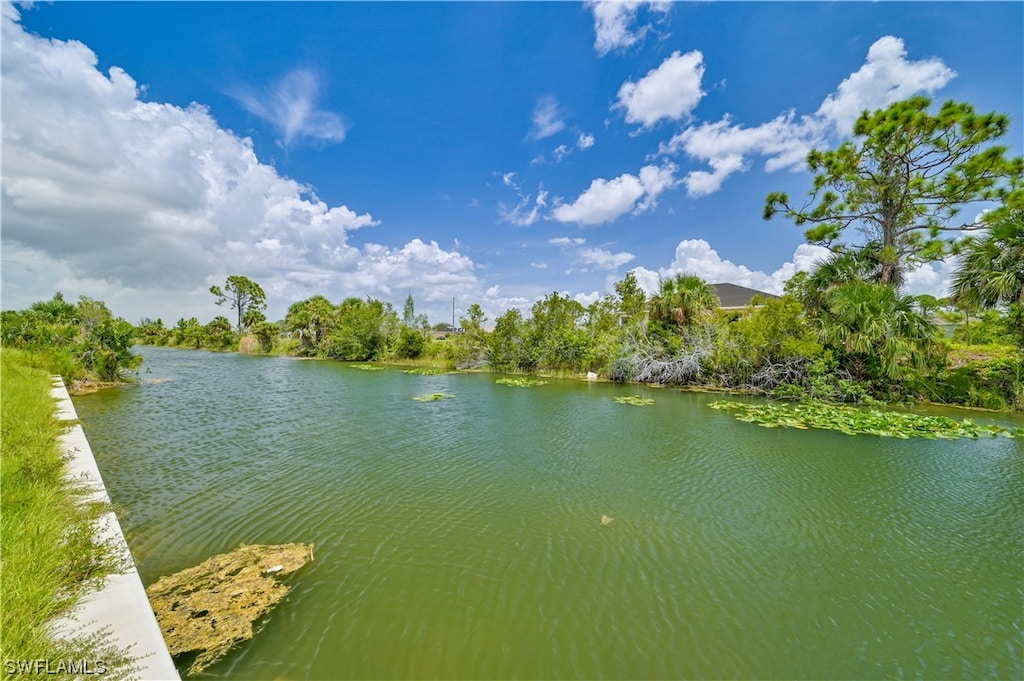 view of property view of water