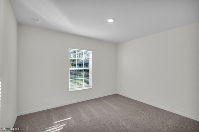 view of carpeted empty room