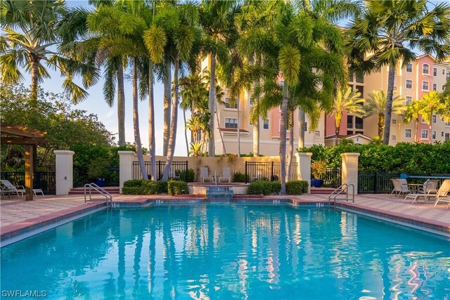 view of pool with a patio area