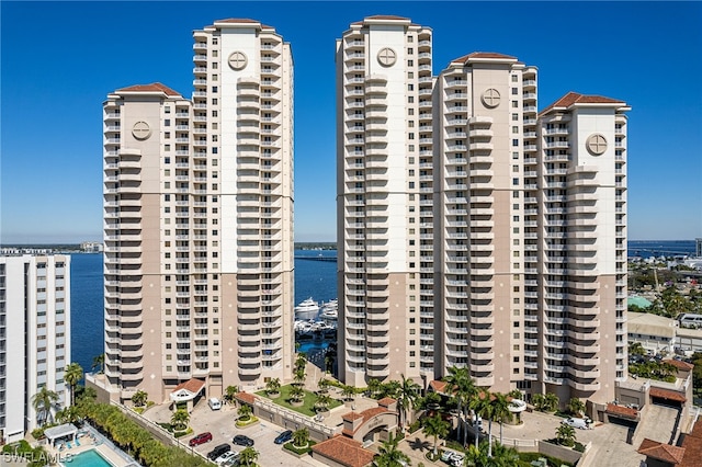 view of property featuring a water view