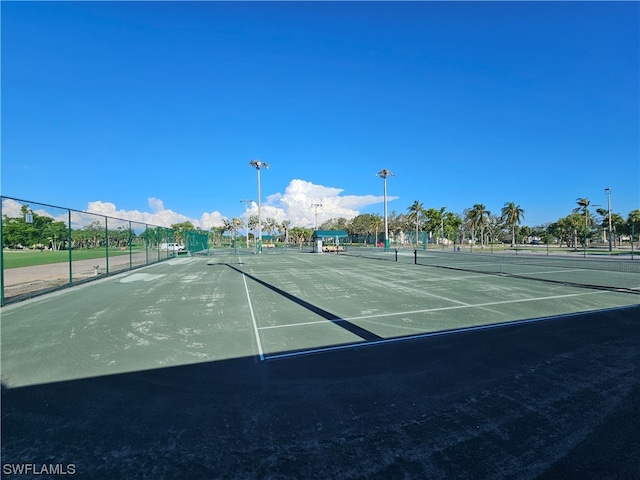 view of tennis court