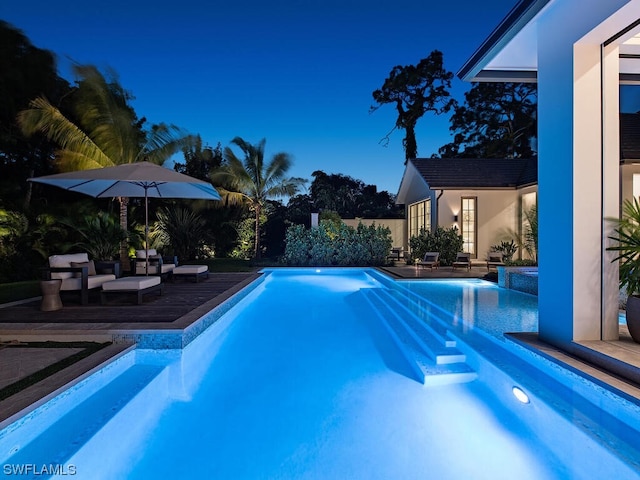 view of pool with a patio area