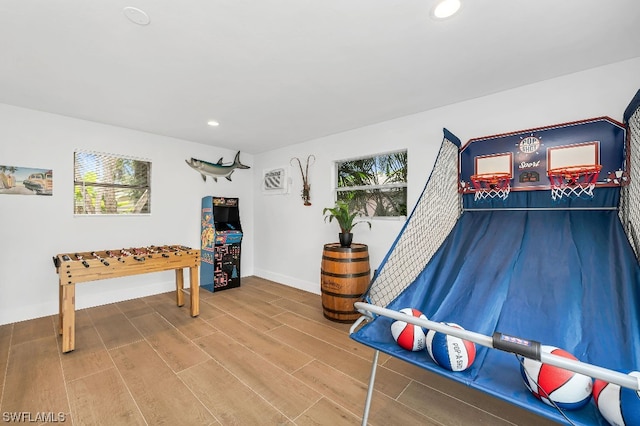 interior space featuring hardwood / wood-style floors