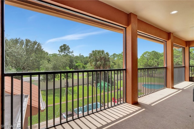 view of balcony