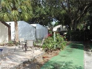 view of yard with a patio area