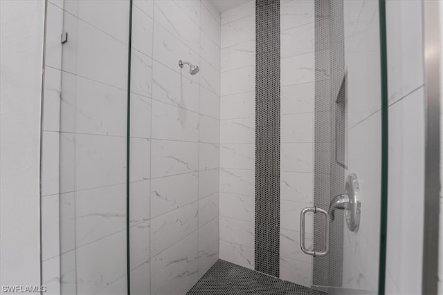 bathroom with walk in shower