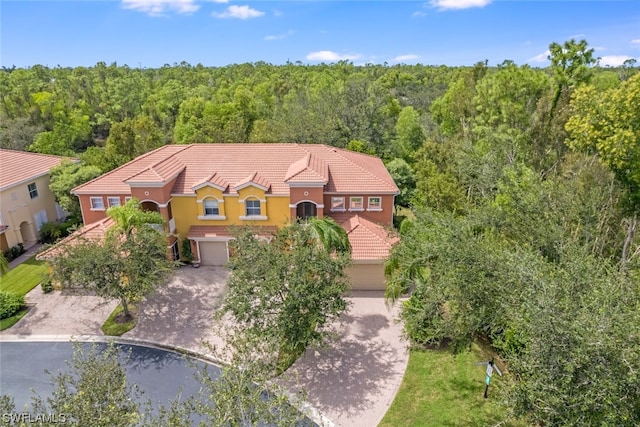 birds eye view of property