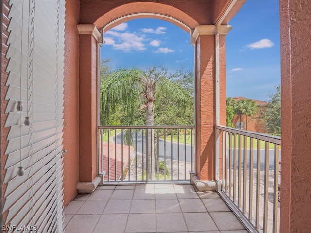 view of balcony