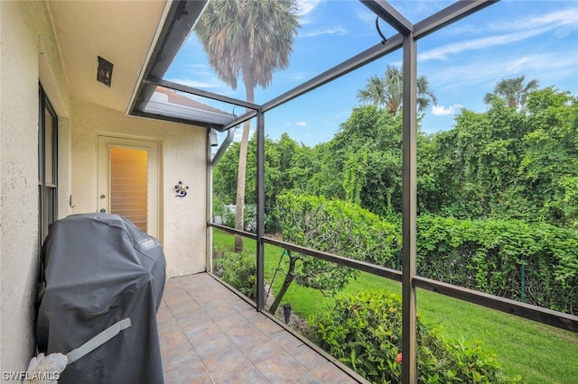 view of sunroom / solarium