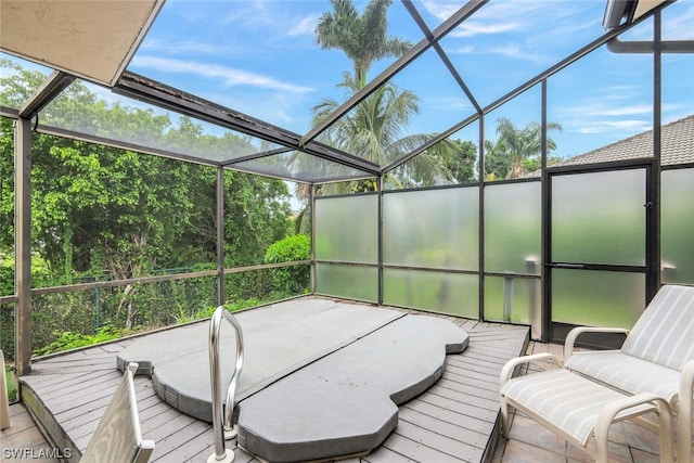 sunroom / solarium featuring plenty of natural light